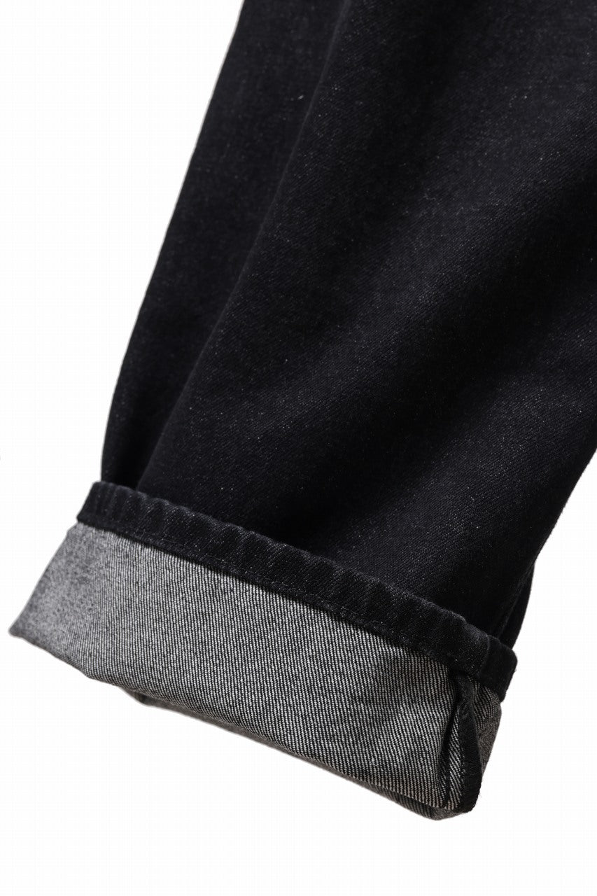 画像をギャラリービューアに読み込む, Feng Chen Wang INSIDE-OUT JEANS TROUSERS (BLACK)