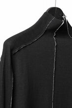 画像をギャラリービューアに読み込む, thom/krom BOTTLE NECK L/S TOPS / DOUBLE FACE JERSEY (BLACK / WHITE)