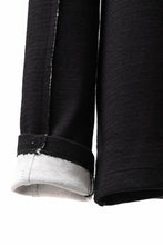 画像をギャラリービューアに読み込む, thom/krom BOTTLE NECK L/S TOPS / DOUBLE FACE JERSEY (BLACK / WHITE)