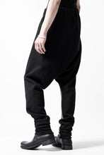 Load image into Gallery viewer, m.a+ hand painted elastic waist low crotch 2 pocket pants / P571-HP/JM4 (BLACK)