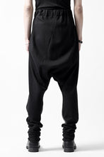 Load image into Gallery viewer, m.a+ hand painted elastic waist low crotch 2 pocket pants / P571-HP/JM4 (BLACK)