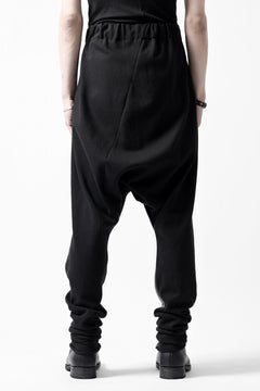 Load image into Gallery viewer, m.a+ hand painted elastic waist low crotch 2 pocket pants / P571-HP/JM4 (BLACK)