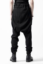 Load image into Gallery viewer, m.a+ hand painted elastic waist low crotch 2 pocket pants / P571-HP/JM4 (BLACK)