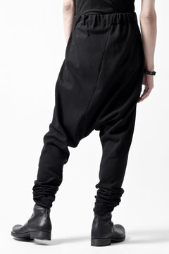 Load image into Gallery viewer, m.a+ hand painted elastic waist low crotch 2 pocket pants / P571-HP/JM4 (BLACK)