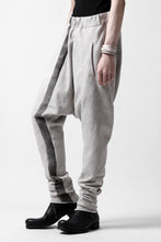 Load image into Gallery viewer, m.a+ hand painted elastic waist low crotch 2 pocket pants / P571-HP/JM4 (CARBON)