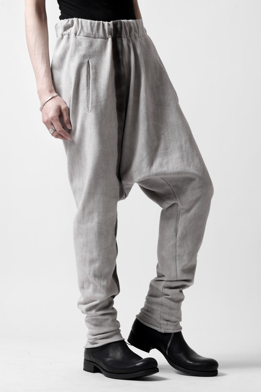 Load image into Gallery viewer, m.a+ hand painted elastic waist low crotch 2 pocket pants / P571-HP/JM4 (CARBON)