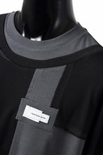 画像をギャラリービューアに読み込む, Feng Chen Wang PANELLED TOPS (BLACK/GREY)