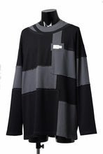 画像をギャラリービューアに読み込む, Feng Chen Wang PANELLED TOPS (BLACK/GREY)