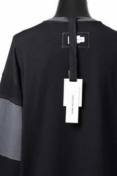 画像をギャラリービューアに読み込む, Feng Chen Wang PANELLED TOPS (BLACK/GREY)
