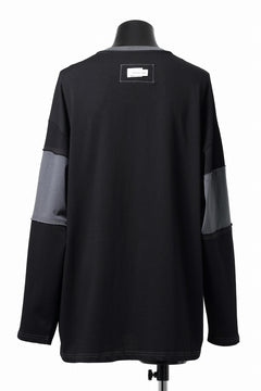 画像をギャラリービューアに読み込む, Feng Chen Wang PANELLED TOPS (BLACK/GREY)