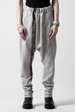 Load image into Gallery viewer, m.a+ hand painted elastic waist low crotch 2 pocket pants / P571-HP/JM4 (CARBON)
