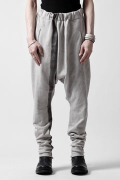 Load image into Gallery viewer, m.a+ hand painted elastic waist low crotch 2 pocket pants / P571-HP/JM4 (CARBON)