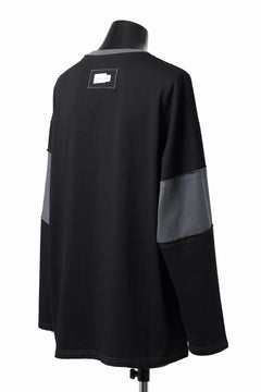 画像をギャラリービューアに読み込む, Feng Chen Wang PANELLED TOPS (BLACK/GREY)