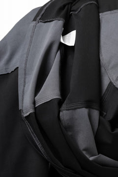 画像をギャラリービューアに読み込む, Feng Chen Wang PANELLED TOPS (BLACK/GREY)