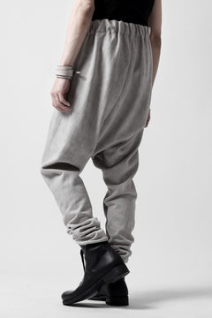 Load image into Gallery viewer, m.a+ hand painted elastic waist low crotch 2 pocket pants / P571-HP/JM4 (CARBON)