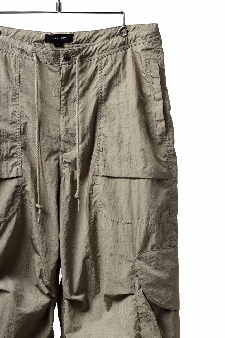 画像をギャラリービューアに読み込む, entire studios FREIGHT CARGO PANTS / CRINKLE NYLON (SAGE)