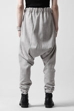 Load image into Gallery viewer, m.a+ hand painted elastic waist low crotch 2 pocket pants / P571-HP/JM4 (CARBON)