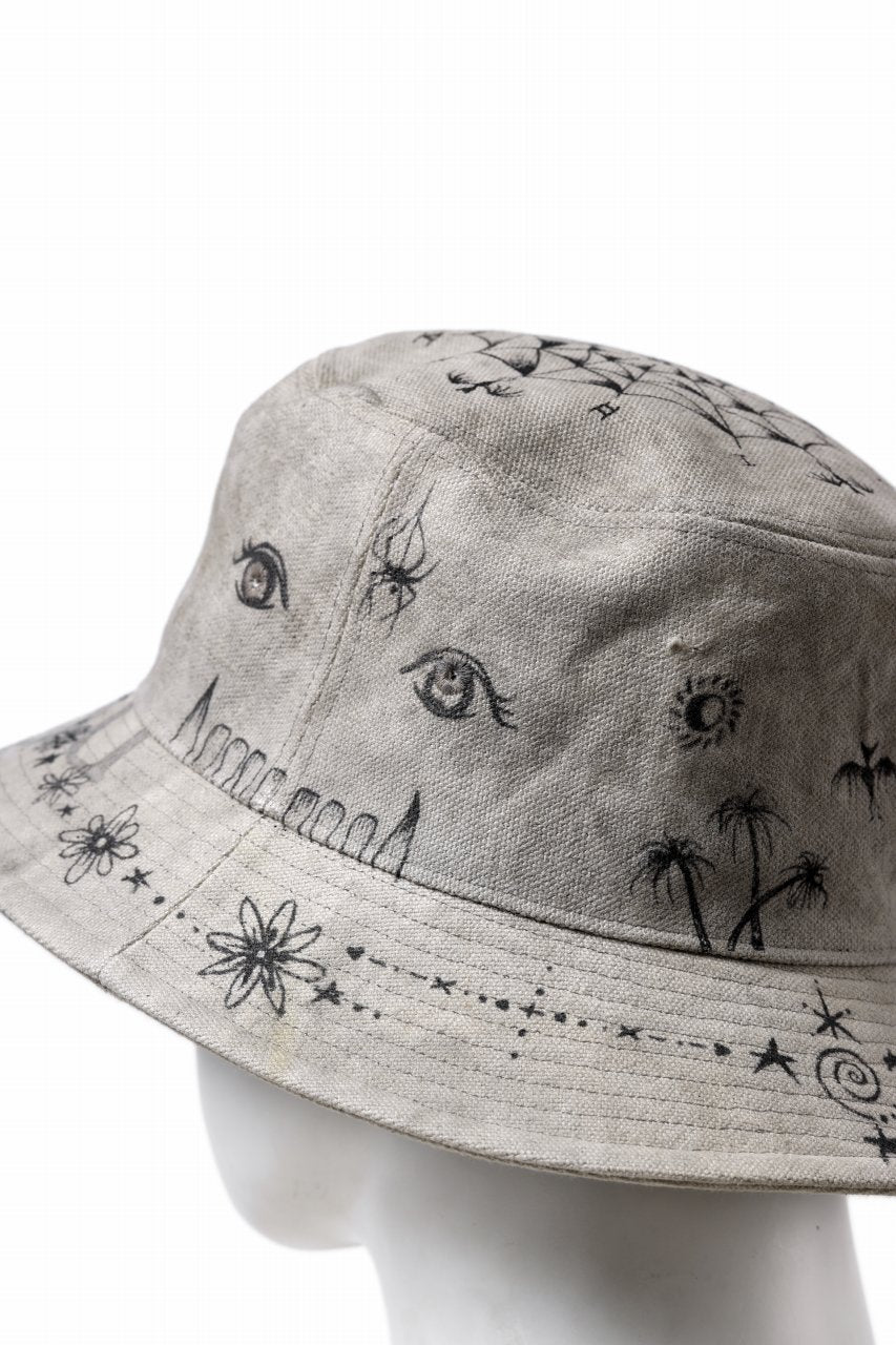 画像をギャラリービューアに読み込む, READYMADE x Dr.WOO BUCKET HAT TATOO (WHITE)