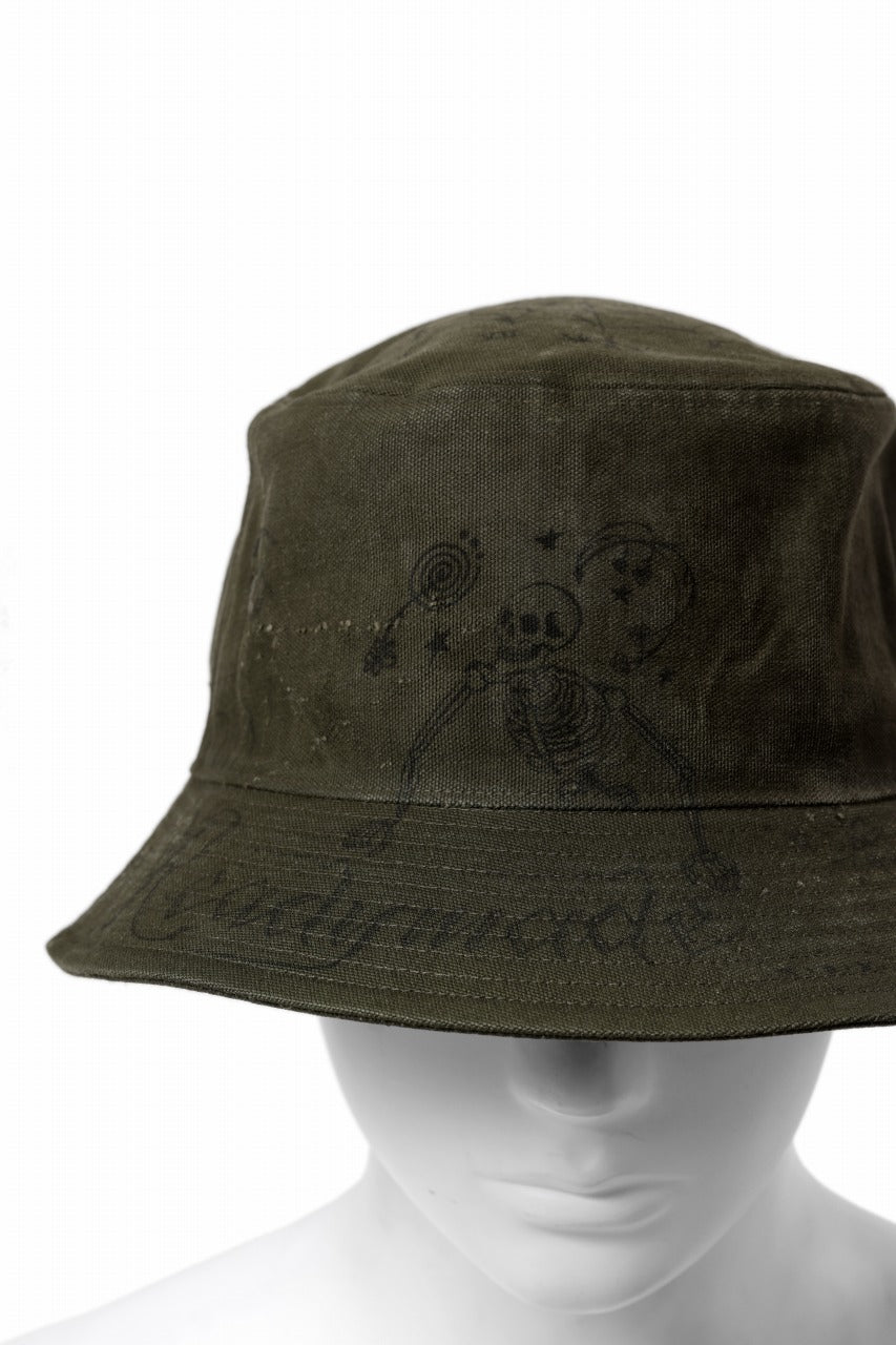画像をギャラリービューアに読み込む, READYMADE x Dr.WOO BUCKET HAT TATOO (KHAKI)