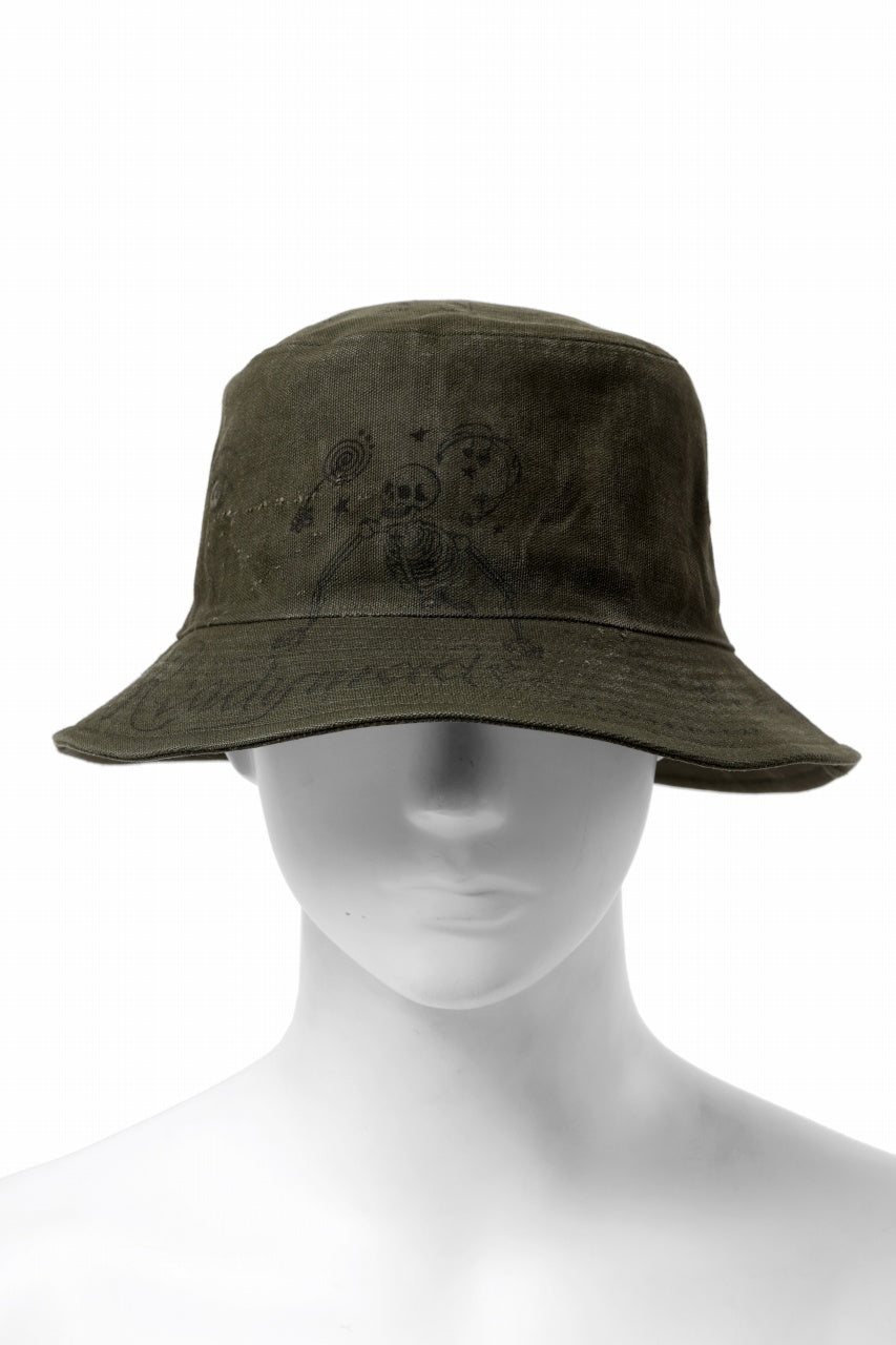 画像をギャラリービューアに読み込む, READYMADE x Dr.WOO BUCKET HAT TATOO (KHAKI)