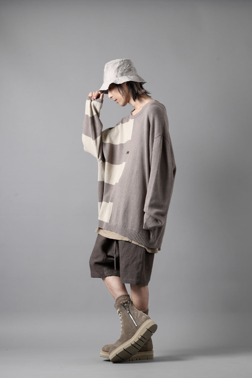 画像をギャラリービューアに読み込む, A.F ARTEFACT BOX SARROUEL SHORT PANTS / ORGANIC LINEN (GREY)