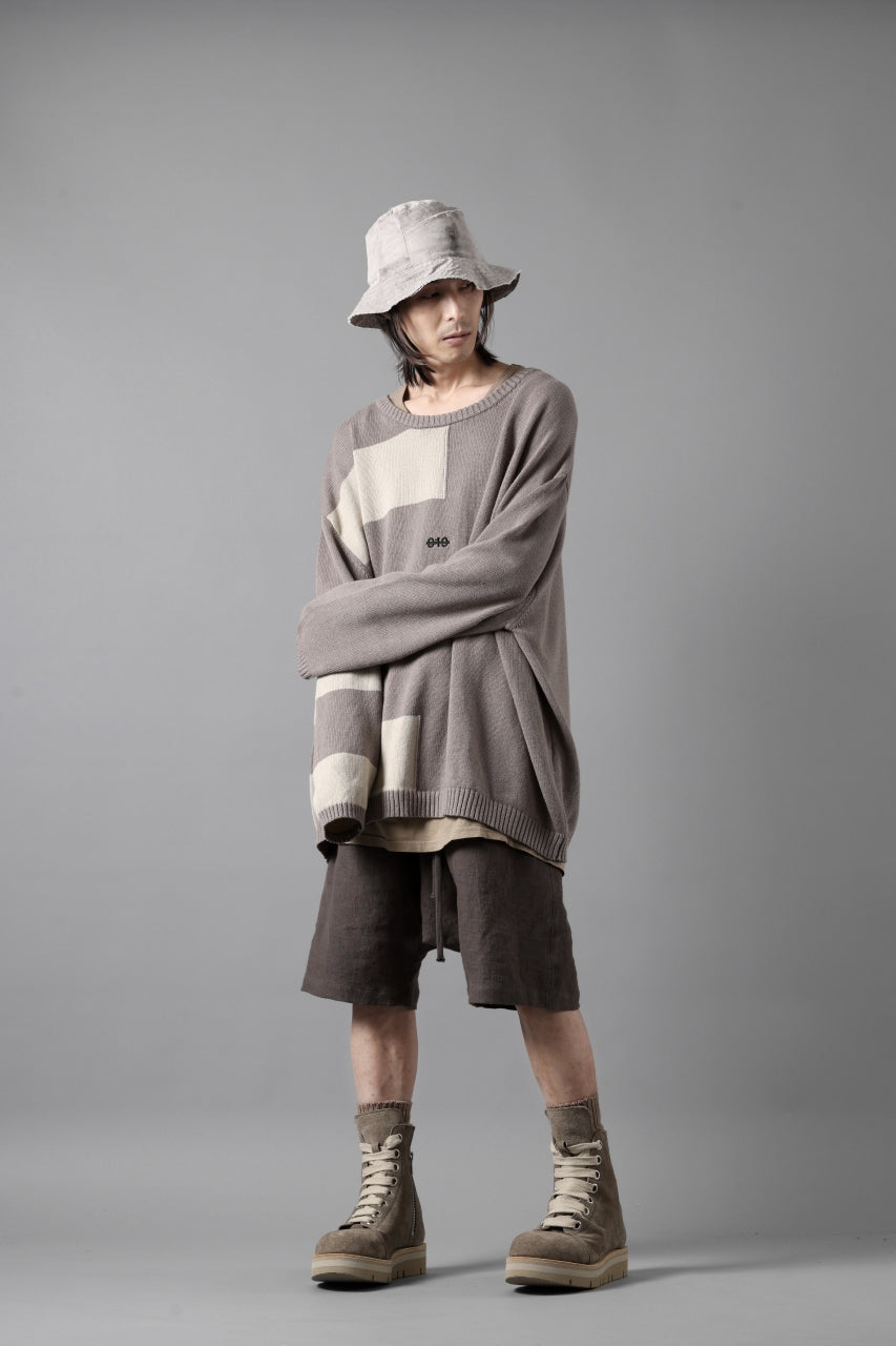 画像をギャラリービューアに読み込む, A.F ARTEFACT BOX SARROUEL SHORT PANTS / ORGANIC LINEN (GREY)