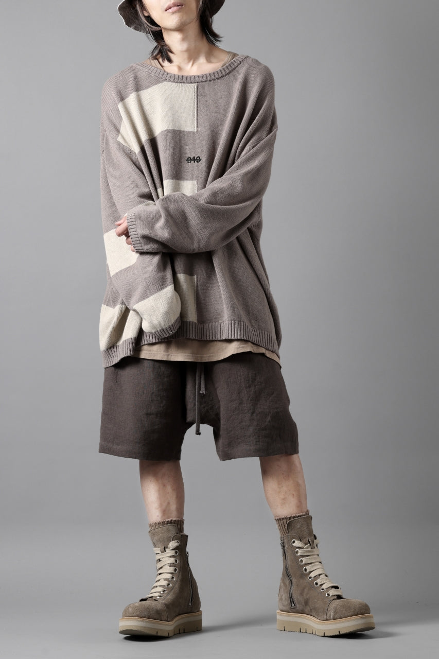 画像をギャラリービューアに読み込む, A.F ARTEFACT BOX SARROUEL SHORT PANTS / ORGANIC LINEN (GREY)