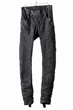 画像をギャラリービューアに読み込む, BORIS BIDJAN SABERI TIGHT FIT PANTS / VINYL COATED & NICKEL PRESSED & BODY MOLDED "P13.TF-F1939" (BLACK)