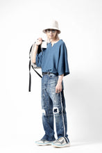 Load image into Gallery viewer, CAPERTICA OVERSIZED ASYMMETRY TEE / LINEN HEAVY JERSEY (ANTIQUE BLACK)
