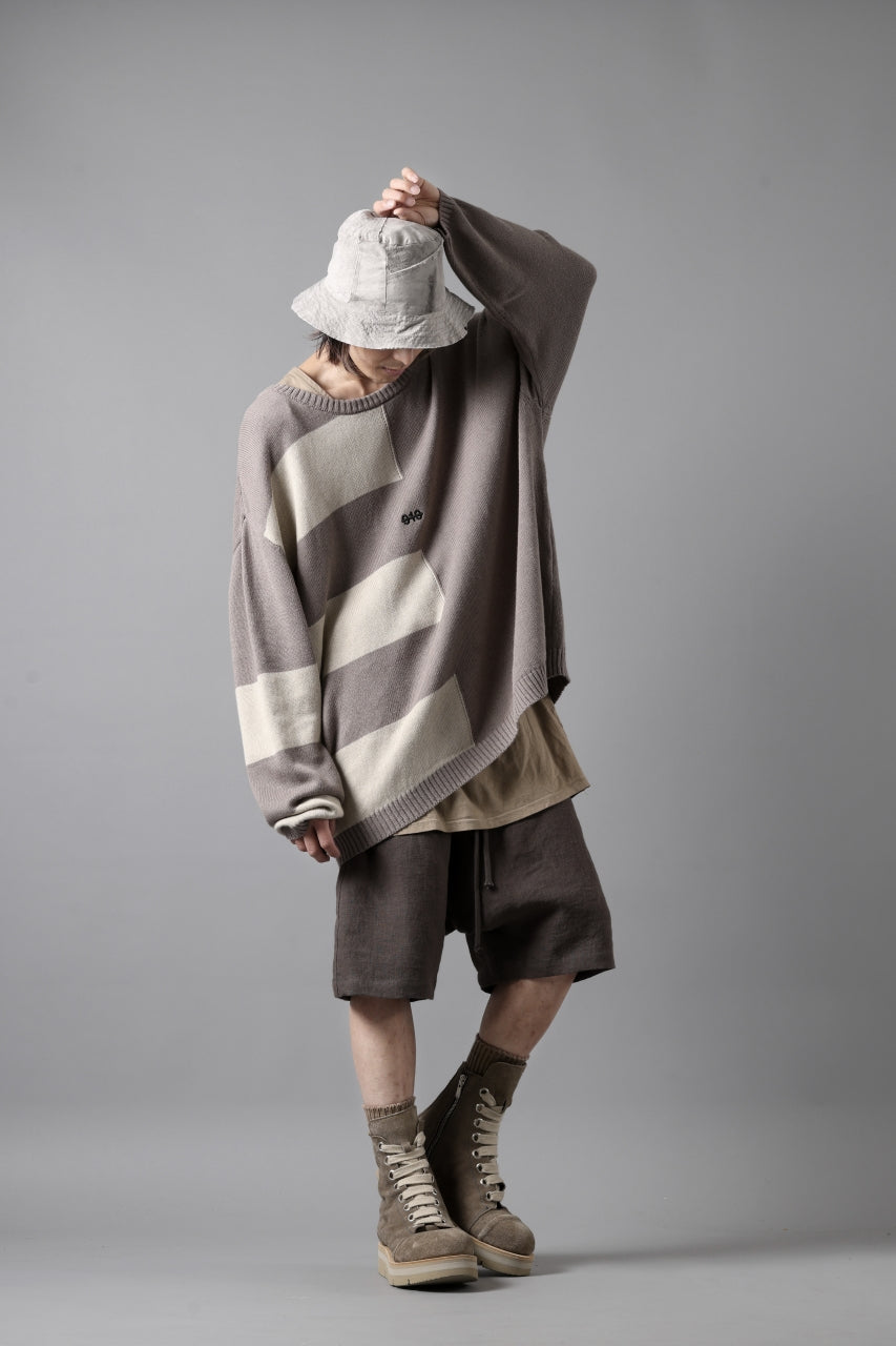 画像をギャラリービューアに読み込む, A.F ARTEFACT BOX SARROUEL SHORT PANTS / ORGANIC LINEN (GREY)