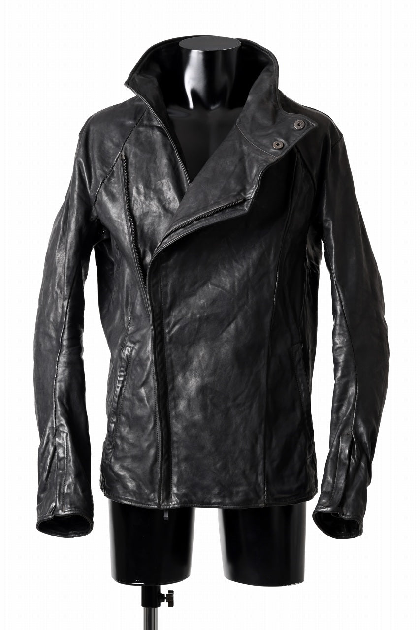 incarnation exclusive HORSE LEATHER DOUBLE BREAST MOTO LINED JB-3 TYPE 2 / OBJECT DYED (91NBK)