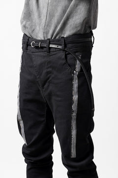 画像をギャラリービューアに読み込む, m.a+ double oval buckle extra thin belt / EL1Z/GR3,0 (BLACK)