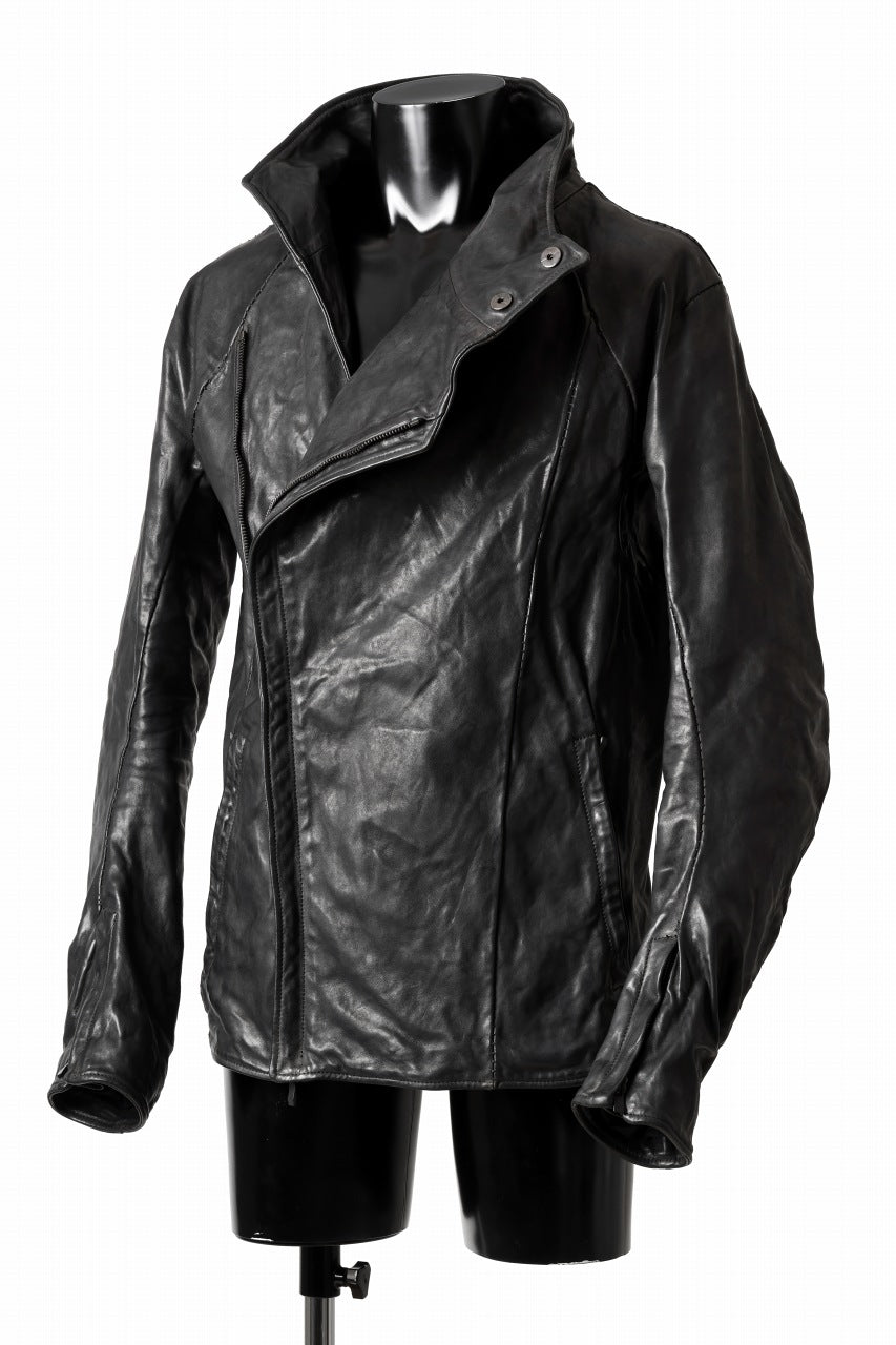 incarnation exclusive HORSE LEATHER DOUBLE BREAST MOTO LINED JB-3 TYPE 2 / OBJECT DYED (91NBK)