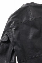 画像をギャラリービューアに読み込む, ierib Detachable Front Panel Jacket / Shiny Nubuck Horse (BLACK)