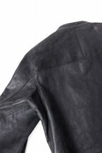 画像をギャラリービューアに読み込む, ierib Detachable Front Panel Jacket / Shiny Nubuck Horse (BLACK)