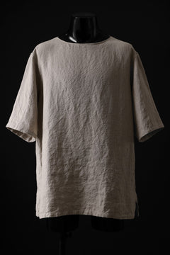 画像をギャラリービューアに読み込む, sus-sous sleeping shirts s/s / Belgium linen (NATURAL)