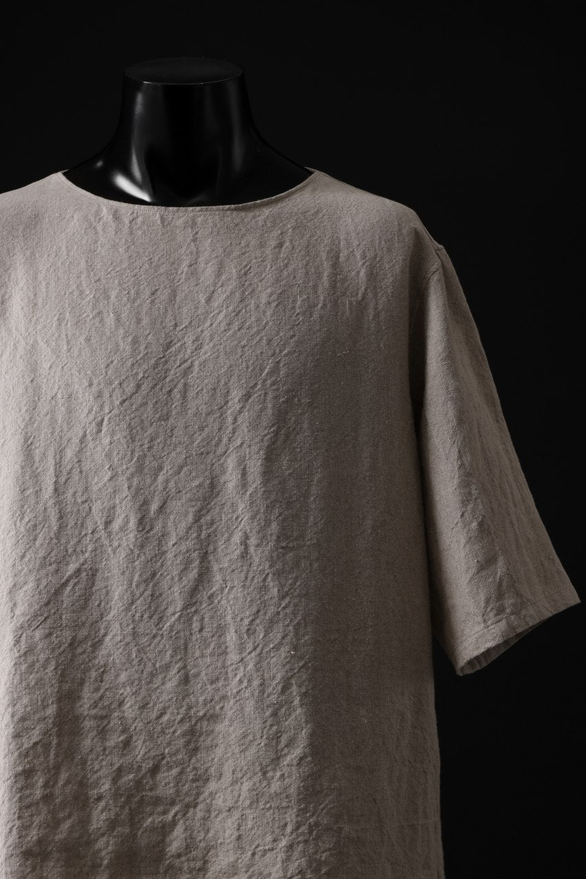 画像をギャラリービューアに読み込む, sus-sous sleeping shirts s/s / Belgium linen (NATURAL)