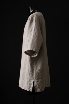 画像をギャラリービューアに読み込む, sus-sous sleeping shirts s/s / Belgium linen (NATURAL)