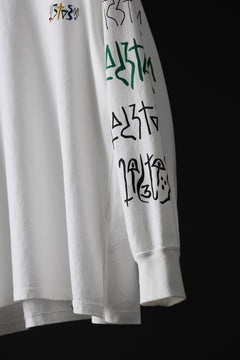 画像をギャラリービューアに読み込む, FACETASM GRAPHIC LONG SLEEVE TEE (WHITE)