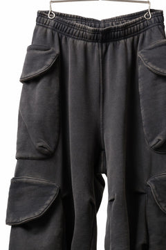 画像をギャラリービューアに読み込む, entire studios HEAVY GOCAR SWEAT PANTS (WASHED BLACK)