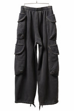 画像をギャラリービューアに読み込む, entire studios HEAVY GOCAR SWEAT PANTS (WASHED BLACK)