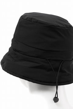 画像をギャラリービューアに読み込む, thom/krom BUCKET HAT / ELASTIC NYLON + WARM PADDED (BLACK)