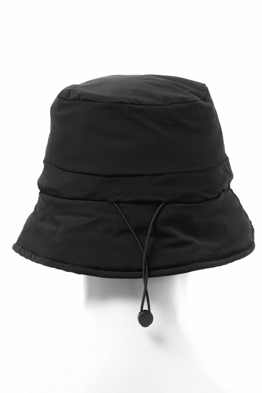 画像をギャラリービューアに読み込む, thom/krom BUCKET HAT / ELASTIC NYLON + WARM PADDED (BLACK)