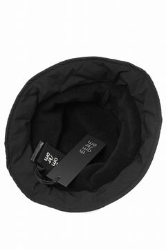 画像をギャラリービューアに読み込む, thom/krom BUCKET HAT / ELASTIC NYLON + WARM PADDED (BLACK)