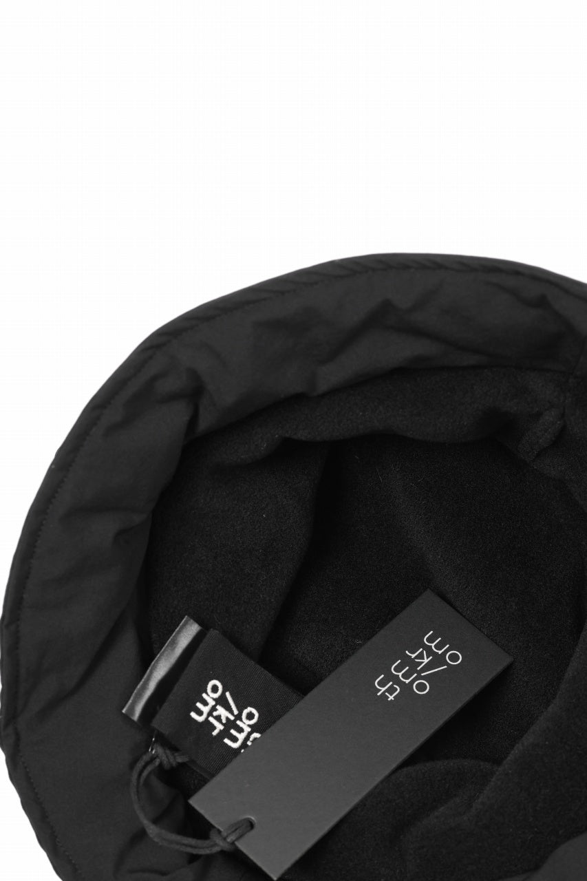 画像をギャラリービューアに読み込む, thom/krom BUCKET HAT / ELASTIC NYLON + WARM PADDED (BLACK)