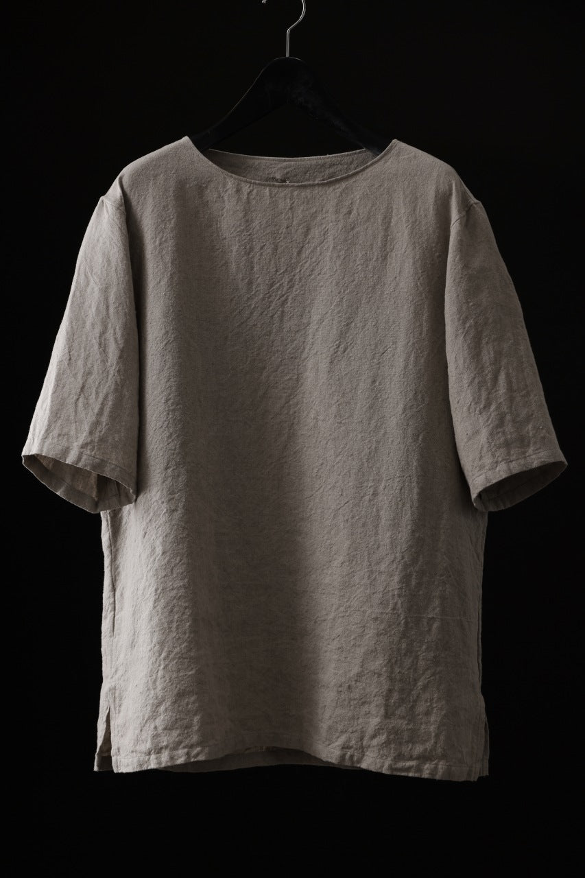 画像をギャラリービューアに読み込む, sus-sous sleeping shirts s/s / Belgium linen (NATURAL)