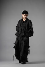 画像をギャラリービューアに読み込む, A.F ARTEFACT KNOTTING DETAIL TWILL VOLUME PANTS (BLACK)