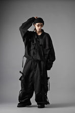 画像をギャラリービューアに読み込む, A.F ARTEFACT KNOTTING DETAIL TWILL VOLUME PANTS (BLACK)