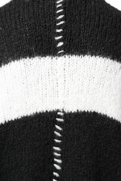 画像をギャラリービューアに読み込む, thom/krom MOCK NECK KNIT PULLOVER / ALPACA WOOL (BLACK)