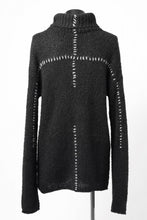 画像をギャラリービューアに読み込む, thom/krom HIGH COLLAR KNIT PULLOVER / ALPACA WOOL (BLACK)